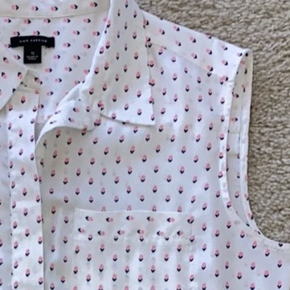 Ann Taylor Sleeveless Popover Blouse - Picture 5 of 6